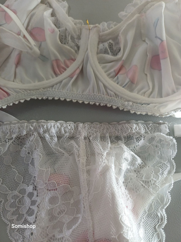 ست شورت و سوتین ساتن ال ایکس درجه یک با زیر کار پنبه ای با کیفیت قالب کوچک مدل کره ای